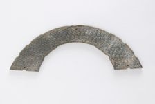 Thin plaque cut in arc of circle, of the type huang, Eastern Zhou dynasty, 4th-3rd century BCE. Creator: Unknown