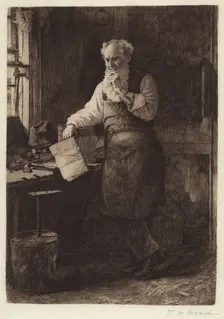Thinking It Over, 1884. Creator: Thomas Waterman Wood