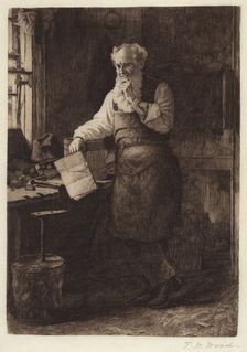 Thinking It Over, 1884. Creator: Thomas Waterman Wood