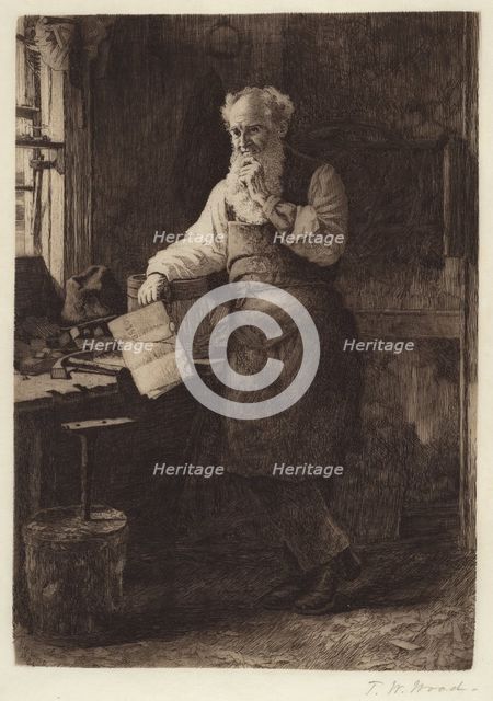 Thinking It Over, 1884. Creator: Thomas Waterman Wood.