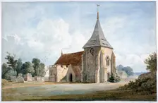Thirnham Church, near Maidstone, Kent 19th century. Artist: James Duffield Harding