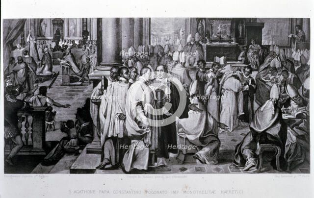 Third Council of Constantinople, held between 680-681d.C under Pope Agathon and the reign of Cons…