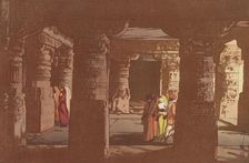 Third cave temple in Ellora, c.1931. Creator: Hiroshi Yoshida