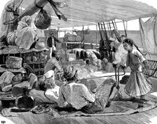 Third class on board the Kilwa Brindisi to Burma, 1886