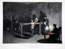 Third Degree of Torture of the Inquisition 1813. Creator: LC Stadler