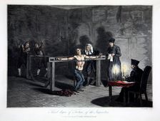 Third Degree of Torture of the Inquisition 1813. Creator: LC Stadler