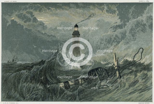 Third Eddystone lighthouse, 19th century. Creator: Unknown.
