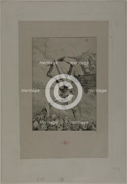 Third Future, plate six from Eve and the Future, 1880. Creator: Max Klinger.