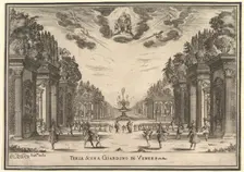Third scene, the garden of Venus, from The marriage of the gods (Le nozze degli Dei), 1637. Creator: Stefano della Bella