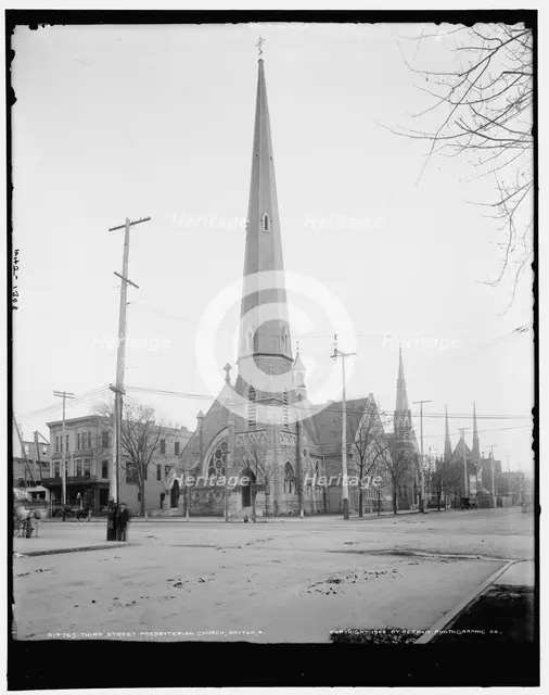 Third Street Presbyterian Church, Dayton, Ohio, c1902. Creator: William H. Jackson.