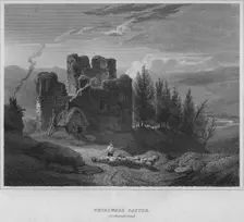 Thirlwall Castle, Northumberland 1814. Artist: John Greig