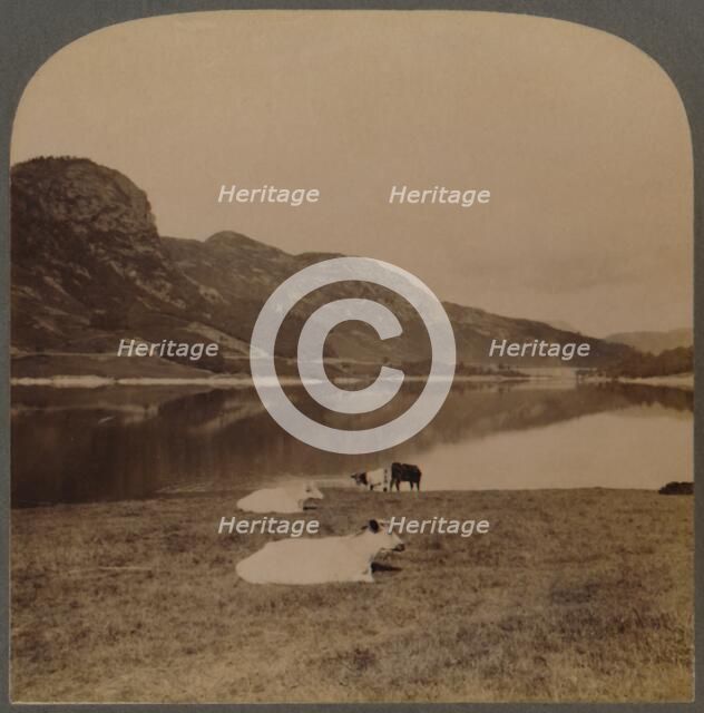 'Thirlmere, a lake reservoir, the water-supply of Manchester (96 miles distant, Lake District, Eng.) Creator: Unknown.