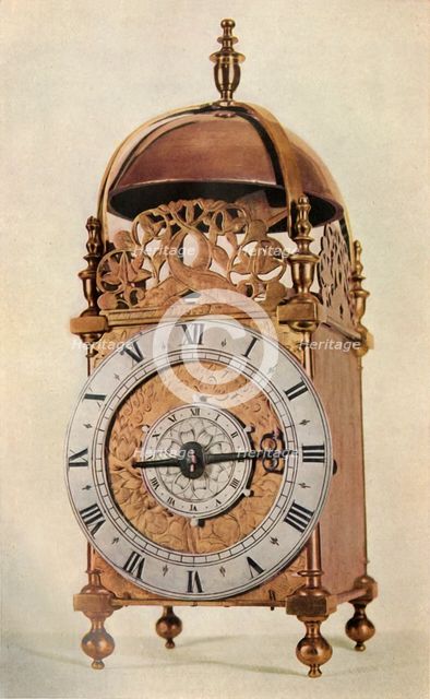'Thirty-Hour Striking and Alarum Brass Lantern Clock', 1947. Creator: Unknown.