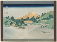Thirty-Six Views of Mt. Fuji: The Surface of Lake Misaka in Kai Province, early 1830s. Creator: Katsushika Hokusai (Japanese, 1760-1849)