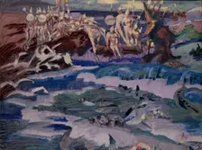 Thirty-Three Bogatyrs, 1901. Artist: Vrubel, Mikhail Alexandrovich (1856-1910)