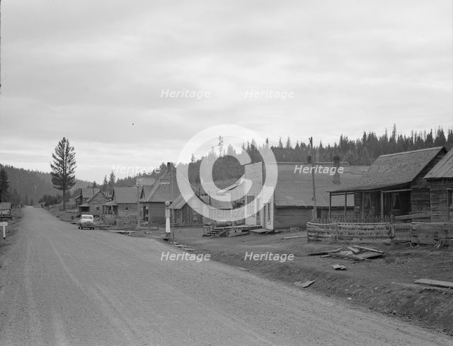 This town is nearly deserted since the sawmill shut down, Tamarack, Adams County, Idaho, 1939. Creator: Dorothea Lange.