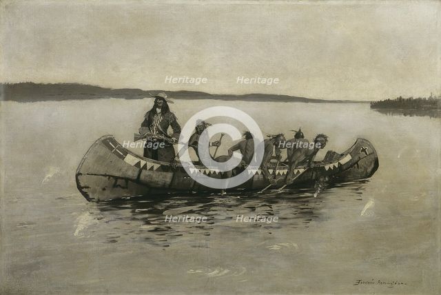 This Was a Fatal Embarkation, 1898. Creator: Frederic Remington.