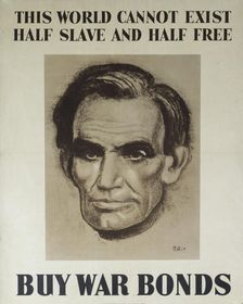 This World Cannot Exist Half Slave And Half Free – Buy War Bonds, 1943. Creator: Unknown