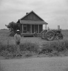 This ex-tenant still lives on the plantation, near Clarksdale, Mississippi, 1937. Creator: Dorothea Lange