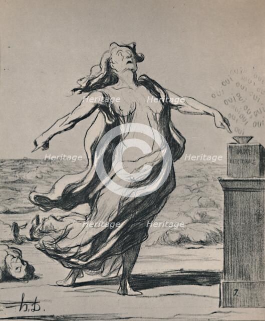 'This Has Killed That', 1871, (1946). Artist: Honore Daumier.