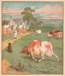 This is the cow with the crumpled horn... c1878. Creator: Randolph Caldecott