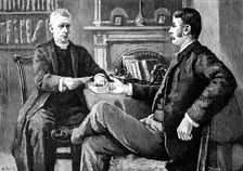 "This is the communication received this morning"...he placed in his hands the lawyer's letter, 1883 Creator: R. Taylor