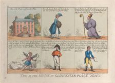 This is the House in Gloucester Place, Plate 1, May 26, 1809., May 26, 1809. Creator: Thomas Rowlandson