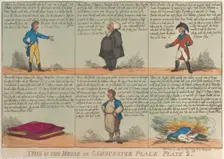 This is the House in Gloucester Place, Plate 2, May 26, 1809., May 26, 1809. Creator: Thomas Rowlandson