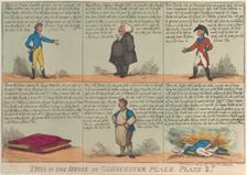 This is the House in Gloucester Place, Plate 2, May 26, 1809., May 26, 1809. Creator: Thomas Rowlandson