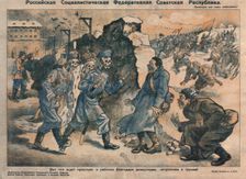 This is what awaits peasants and workers because of the activities of deserters, self-seekers, and cowards, 1918-1919. Artist: Anonymous