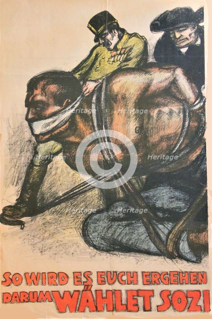This is what will happen to you if reaction wins!, 1920. Creator: Mihaly Biro.
