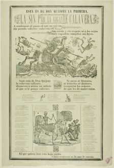 This is Don Quixote's, the First, the Matchless, the Giant Calavera, n.d. Creator: José Guadalupe Posada