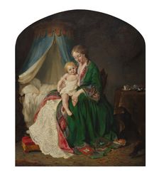 This Little Pig Went to Market, c. 1857. Creator: Lilly Martin Spencer