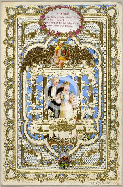 This Little Tribute, Which I Send (valentine), 1840/60. Creator: Unknown.