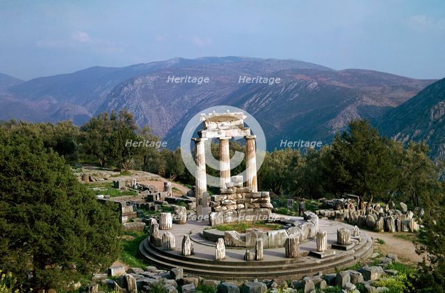 Tholos of Athena at Delphi, 4th century BC. Artist: Unknown
