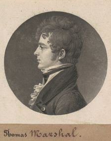 Thomas Marshall, 1808. Creator: Charles Balthazar Julien Févret de Saint-Mémin