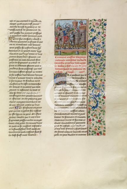 Thomas Moreaux, Marshall of John of Gaunt, Fighting at Ruelles, c1386. Creator: Unknown.