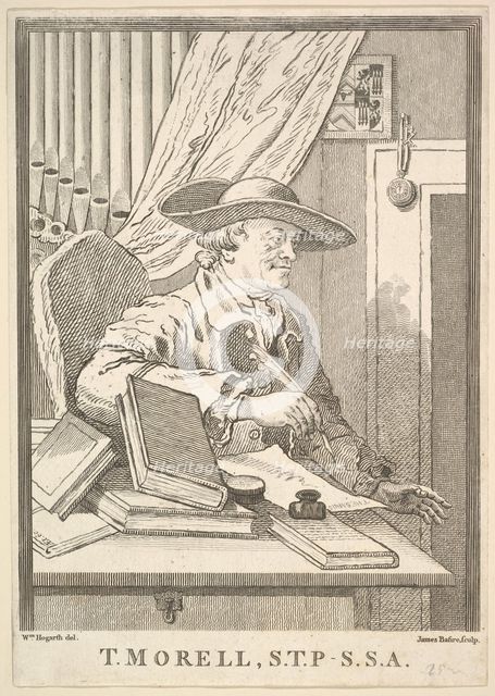 Thomas Morell, S.T.P.- S.S.A., February 1762. Creator: James Basire I.