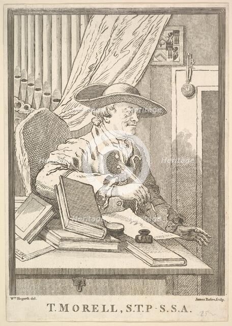 Thomas Morell, S.T.P.- S.S.A., February 1762. Creator: James Basire I.