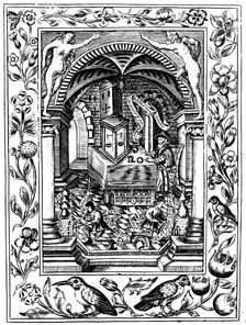 Thomas Norton's laboratory, c1477 (1652). Creator: Unknown