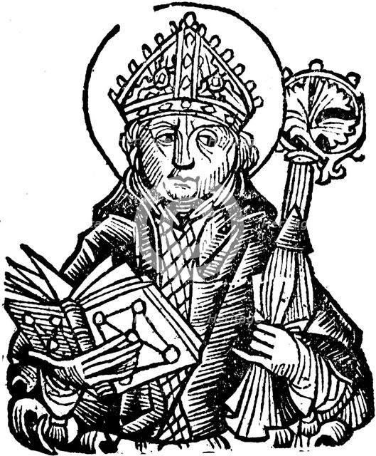 Thomas a Becket (1118-1170), English churchman, saint and martyr, 1493. Artist: Unknown