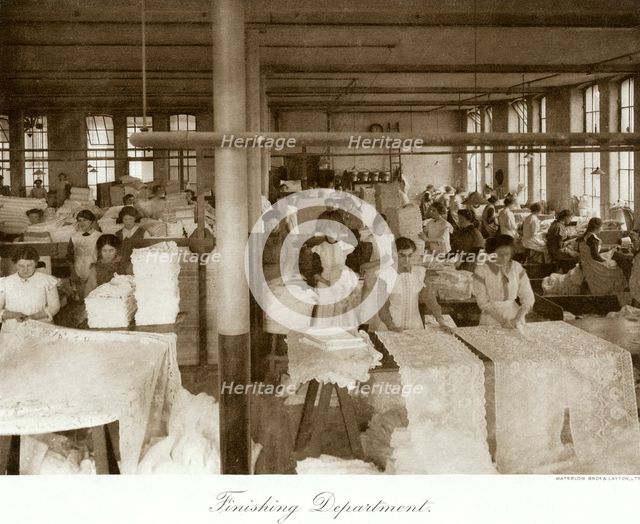 Thomas Adams Lace Factory, Nottingham, Nottinghamshire, 1914. Creator: Waterlow Bros & Layton Ltd.