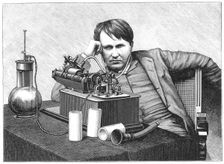 Thomas Alva Edison, 1888. Creator: Anon