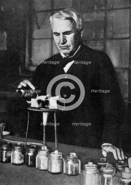 Thomas Alva Edison, American inventor and businessman, 1926. Artist: Unknown