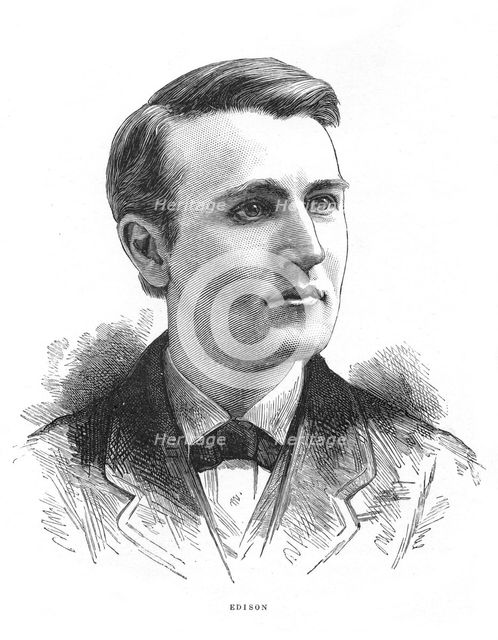 Thomas Alva Edison, American inventor, c1879. Creator: Unknown.