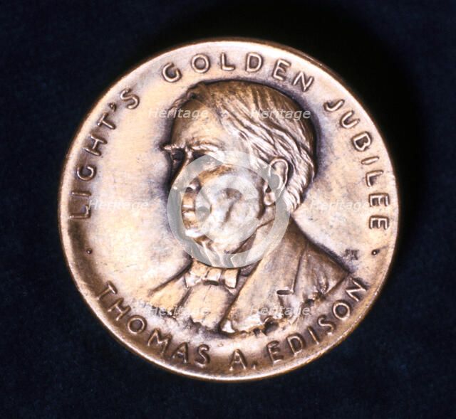 Thomas Alva Edison, American physicist and inventor, 1929. Artist: Unknown