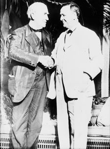 Thomas Alva Edison, Josephus Daniels, between c1910 and c1915. Creator: Bain News Service