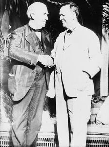Thomas Alva Edison, Josephus Daniels, between c1910 and c1915. Creator: Bain News Service
