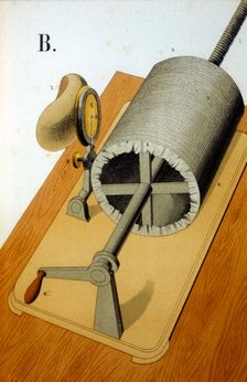 Thomas Alva Edison's first Phonograph, 1878. Creator: Unknown