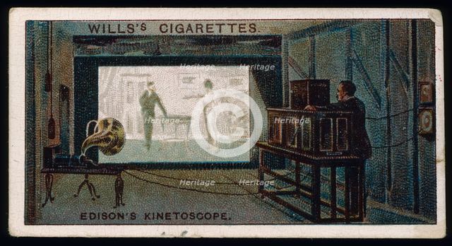Thomas Alva Edison's kinetographic theatre, c1892. Creator: Unknown.